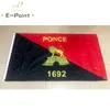 Ponce 1692 Porto Rico Bandeiras 3 * 5ft (90 cm * 150 cm) Poliéster bandeira Bandeira decoração voando jardim de casa bandeira Presentes festivos