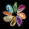 Agate Slice Coaster Brazil Raw Gemstone Crystal Ornament Home Decor Nature Colorful Alagate Bead Polished Quartz5961609