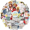 50 stks Auto Stickers I Love Jesus Voor Skateboard Laptop Koelkast Helm Stickers Pad Fiets Bike Motorfiets PS4 Notebook Gitaar PVC Decal