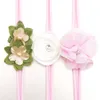 Accessori fatti a mano di bellezza 3Pcs / Set Baby Girls Infant Toddler Flower Bow Fascia per capelli
