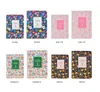 New Arrival Cute PU Leather Floral Flower Schedule Book Diary Weekly Planner Notebook School Office Supplies Kawaii Stationery