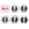 Falska ögonfransar 25mm mink lash leverantör 10/20/30/40/50 par eyelash förpackning Box bulk fransar grossist