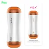 FOX 10 modes Dual Channel anal sex male masturbator for man silicone Vagina real pussy oral vibrator adult Sex Toys for men gay C18112001