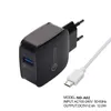 50pc/lot QC-3.0 fast charging head 5v3a9v2a12v1.5a square quick charge European Single Port USB charger