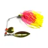 Hengjia 60pc / lote spinnerbait pesca iscas Fluff rotativo isca lâmina de chumbo cabeça de metal duro pique bagre buzzbaits lantejoulas colheres 14,8 g