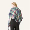 Brand Women Plaid Scarves Grid Tassel Wrap Oversized Check Shawl Winter Neckerchief Lattice Hot Style Designer Triangle Blanket Scarf