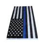 90 * 150cm Blueline USA Polis flaggor 3x5 fot tunn blå linje USA flagga svart vit och blå amerikanska flaggan med mässing grommets dbc bh2686
