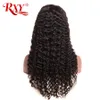 Malasia Pelera de encaje rizado Oava profunda 360 Camino de cabello humano con cabello para bebés Whole 360 Lace Wigs Deep Wave9793172