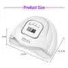 SUN X5 Max 120W UV LED Nail Lamp 45 LEDs Smart Nail Dryer Lamps with Sensor LCD Display for Curing Nail Gel Polish Manicure Tool Y191029