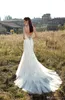 2019 Designer Meerjungfrau Brautkleider Sheer Jewel Neck Lace Appliqued Sexy Backless Garten Hochzeitskleid Plus Size Vestidos De Novia