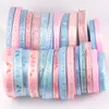6yard / lot Baby Mix Pink / Blue Ribbons для ремесел Швейные декоративные отделки Кружева Кружева Коробка Bow DIY Аксессуары Подарочная упаковка
