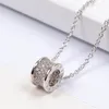 2024 designer Stainless steel Roman love necklaces pendants Rhinestone choker necklace women men Lover neckalce Jewelry Gift with velvet bag no box