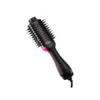 One Step Volume Justerande hårtork och salong Hot Air Paddel Modelling Brush Anion Generator Hair Strainer Hair Curler