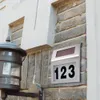 Letrero de luz LED con energía Solar, placa de dirección de la puerta del Hotel de la casa, lámpara de placa de dígitos de números a prueba de agua para iluminación del hogar, letrero de luz blanca 10161