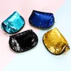 Nieuwe Shell Shape Clutch Bag Rits Cosmetische Tas Mode Mermaid Sequin Tas Dames Munt Portemonnee WCW663