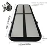 Black Color Inflatable Tumble Track Bouncer Popular 3M Gym Track Mats With Pump Home Use Air Tumbling Mat ForTaekwondo