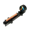 VOMZ Tactical Círculo Red Dot Fiber Visão 1X28 Collimeter Fit Shot Gun âmbito Rib Rail
