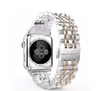 Bracelet en métal de luxe en acier inoxydable Bracelet pour montre Apple série 4 40mm 44mm lien bracelet bracelet ceinture Bracelet pour iWatch Accessoires