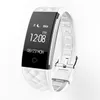 S2 Smart Armband Hjärtfrekvens Monitor IP67 Vattentät Fitness Tracker Smart Watch Bluetooth Färgskärm Smart Armbandsur för Android iPhone