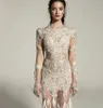 2020 Pallas Couture Gelinlik Kat Uzunluk Dantel Aplike Boncuk Uzun Kollu Gelinlik Tüyü Mermaid Gelinlikler Robes de Mariée