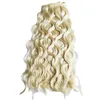 Toppklass blond färg Brasiliansk jungfruhårförlängning 100g 3ocs 4st Lot 100 Remy Human Hair 613 Färg