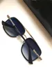 Atitude quadrada Sunglasses Ouro Preto tons de cinza Men Sunglasses des lunettes de soleil Vidros Com Box