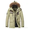 AFS JEEP Marke Ente Daunenjacke Männer Pelzkragen Winterjacke Männer dicke warme Herren weiße Ente beschichten unten Jaqueta masculina 8820A T191030