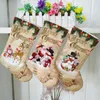 New Creative Christmas Stockings Santa Claus Snowman Elck Christmas Tree Ornaments Home Party Decoration Children Candy Bags Gifts