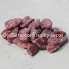 Wholesale Natural Raw Strawberry Quartz Stone Irregular Random Size Rough Drusy Rock Hematoid Crystal Gemstone Nugget Educational Specimen