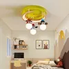 Современные люстры привели декоративный мальчик девочка спальня наверху висит светильники Детей свет для детской комнаты люстры лампы