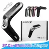 S7 Автомобильный Bluetooth передатчик FM Adapter с USB Charger Audio Player MP3 Handfree Поддержка TF Cards для универсального мобильного телефона
