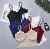 Wholesales 10pcs 5 Colors Sexy Lace Tube Top Bandeau Crop Stretch Mesh Back Bra Club Sport Tops C19040101