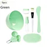 9pcs/set DIY Face Mask Bowl Brush Measuring Spoon Facial Sponge Tool Homemade Beauty Tool Kits Skin Care Tools Accessories HHAa172