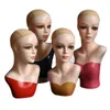 6style Female Training Head Mannequin Model Dummy Bracket Fake Hat Scarf Simulation Wear Wig Props Display Insertable Needle A546