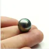 Enorma 10mm Tahitian Black Blue Round Loose Pearl Undrrilled
