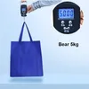 50PCS Shopping Väskor med handtag Tyg Material Solid Färg Folding Shopping Tote Anpassad Shopping Väska för Kvinnor