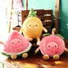 Watermelon Slice Peach Pineapple Plush Doll Fruits Stuffed Toy Decorative Sofa Chair Bed Throw Pillow Plush Plants Gift