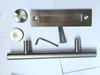 Brushed Stainless Steel Barn Door Handle Sliding Wood pull hande two side installation