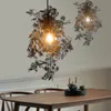 حديثة Artecnica Garland Light Tord Boontje تصميم زهرة العشب جارلاند الثريا DIY أسود أبيض الذهب