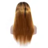 Malaysian Human Hair 1B/30 Ombre Color 13X4 Lace Front Wig 10-28inch Wigs 1B 30 Two Tones Color