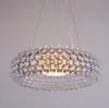 Nya ljuskronor Foscarini caboche hängande lampa Patricia Urquiola, Eliana Gerotto utformad Clear Transparent / Amber Acrylic Ball Pendent Light