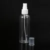 500pcs mycket klar tom kosmetisk sprayflaska 120ml makeup ansikte kosmetiska flaskor parfymfyllningsbar flaska med spruta