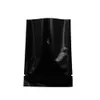 6 9cm Noir Open Top Sacs Alimentaires Papier D'aluminium Brillant Emballage Sous Vide Sac Thermoscellant Scellable Séché Poudre De Café Emballage Mylar Ba291I