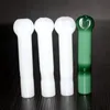 Jade Green Glass Tubos manual Lollipop forma