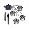 Paw Print Lights LED Solar Waterproof Pet Trail Light Footprint Lamp Light Outdoor Lawn Light Landscape Lamp White Warm White Colo6709841