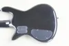 Factory Custom 5 Strings Black Electric Bass Guitar with Red Pattern Black HardwaresRosewood Fingerboardoffer Anpassad7832088