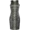 New spring 0 Yousef aljasmi Ruffle resses Crew Neck Bodycon Dresses Sheath Above Knee Tight package buttocks serpentine sleeveless