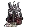 Mermaid Backpacks Glitter School Bag Backpack Sequins Bookbags Fashion Handbag Outdoor Travel Shoulder Knapsack With Pencil Case B4225