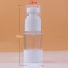 10pcs vazios garrafa plástica cosmética Amostra de recipiente a vácuo Loção Garrafas Mini viagem Airless bomba garrafas pequenas embalagens de 15ml