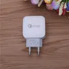 50pc/lot QC-3.0 fast charging head 5v3a9v2a12v1.5a square quick charge European Single Port USB charger